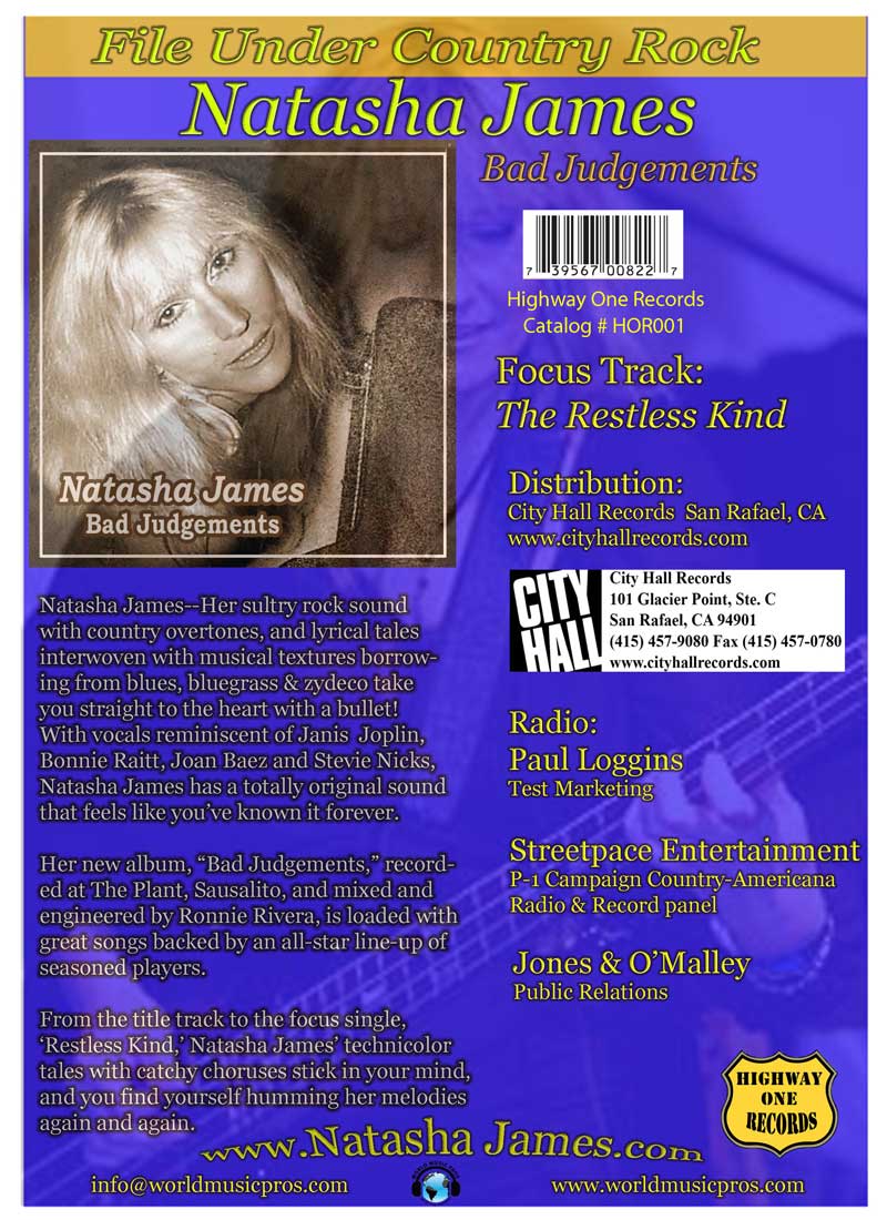Natasha James One Sheet